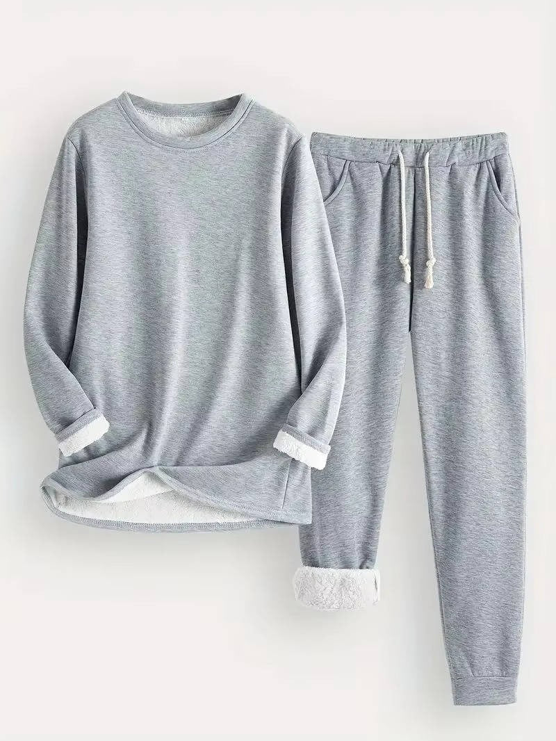 Lounge Two Piece Set - Light gray