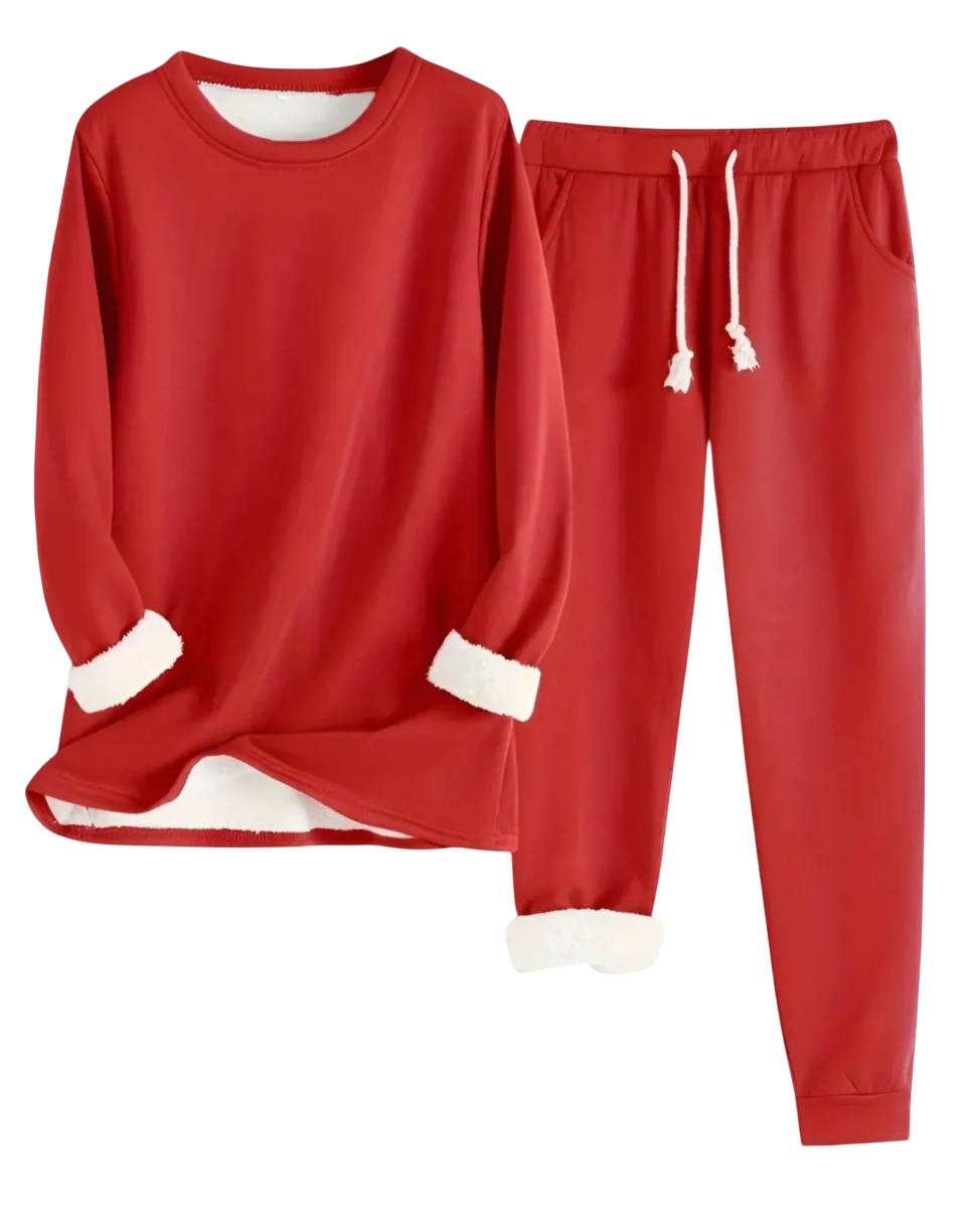 Lounge Two Piece Set - Red