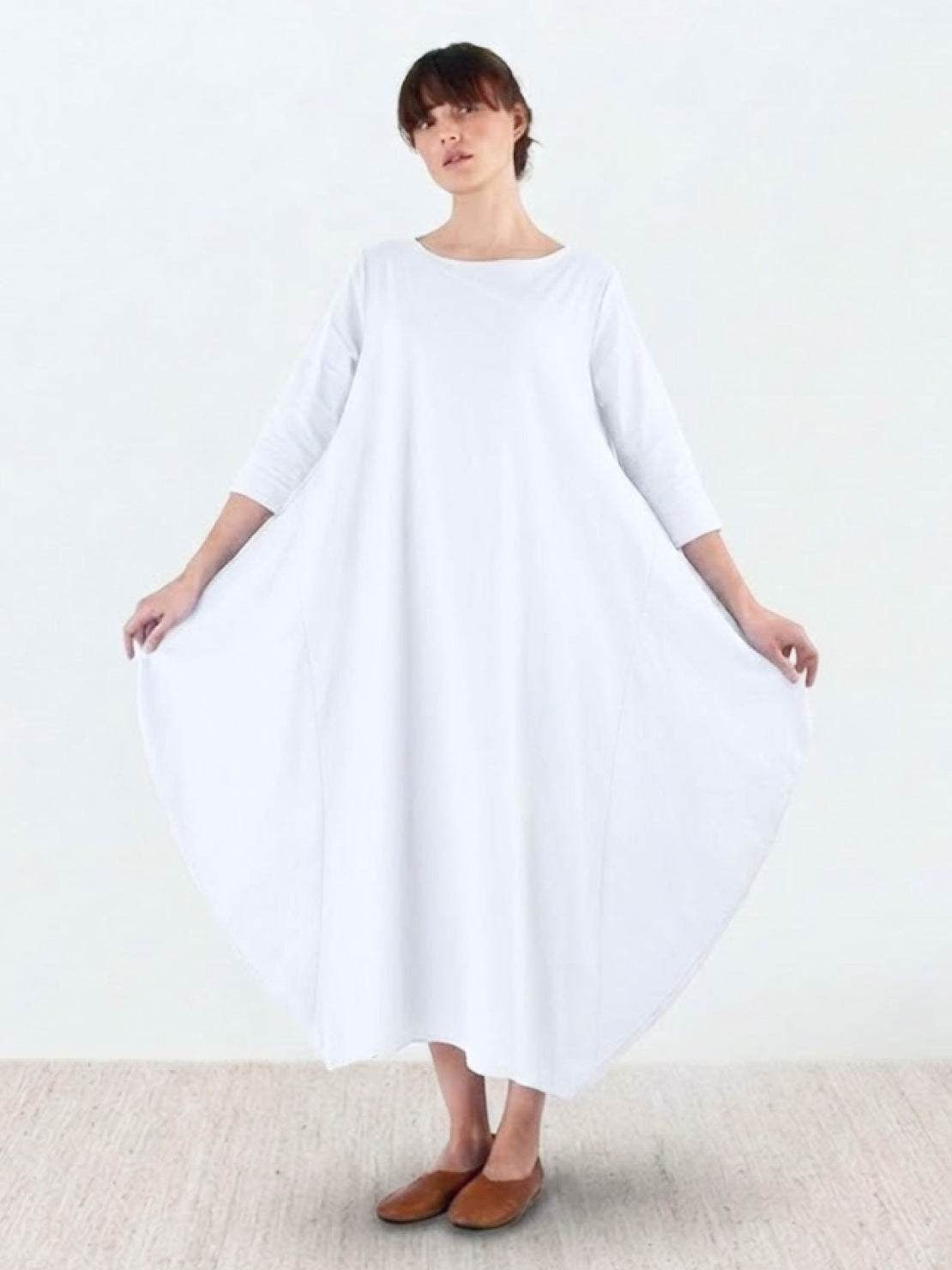 Casual Maxi Dress - White