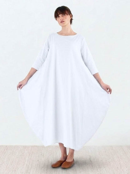 Casual Maxi Dress - White