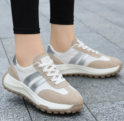 Chunky Platform Sneakers - Beige