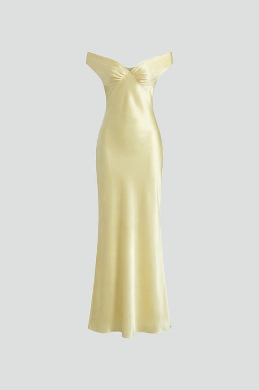 Formal Off Shoulder Maxi Dress