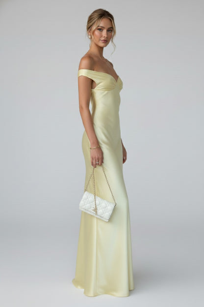 Formal Off Shoulder Maxi Dress