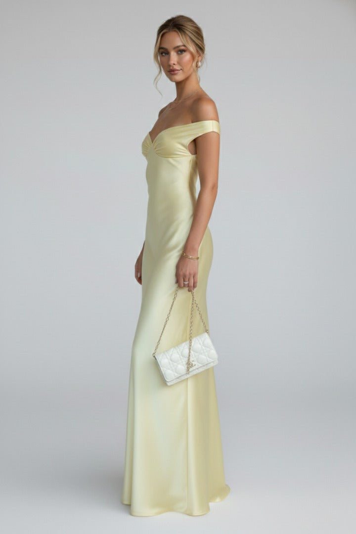 Formal Off Shoulder Maxi Dress