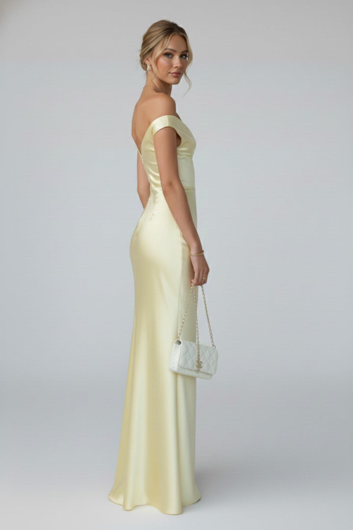 Formal Off Shoulder Maxi Dress