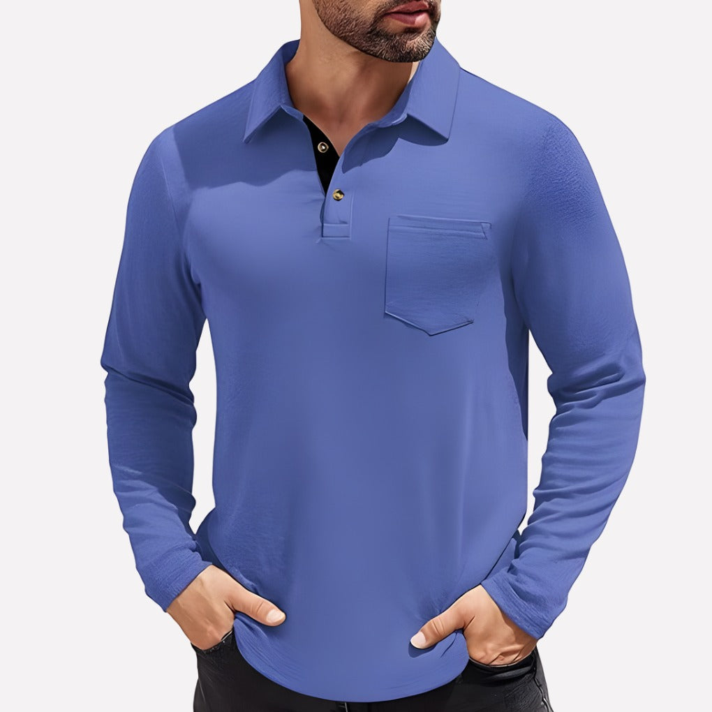 Crew Neck T Shirt - Blue