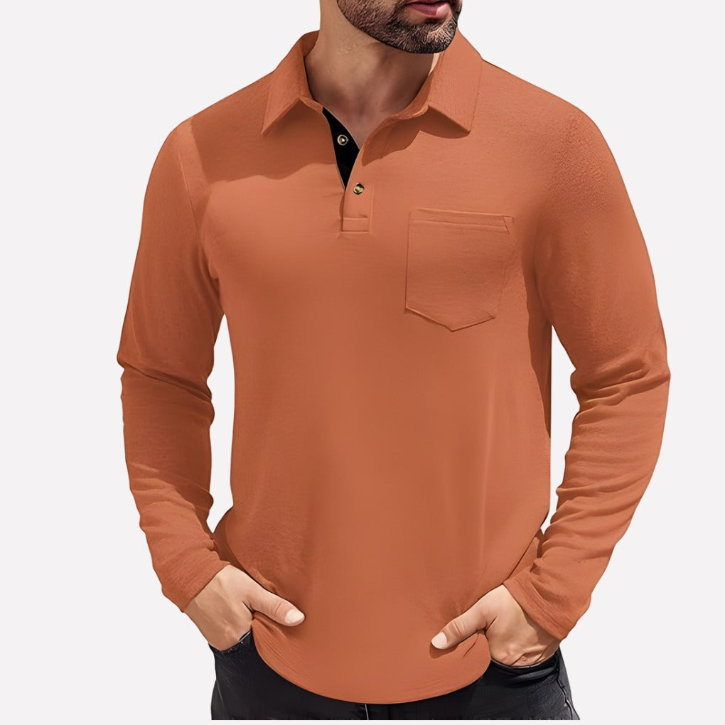 Crew Neck T Shirt - Caramel