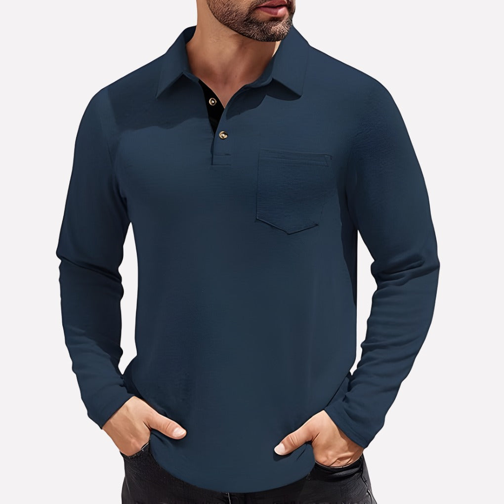 Crew Neck T Shirt - Deep Blue