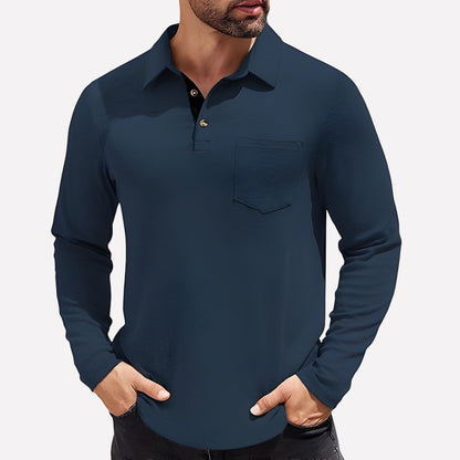 Crew Neck T Shirt - Deep Blue