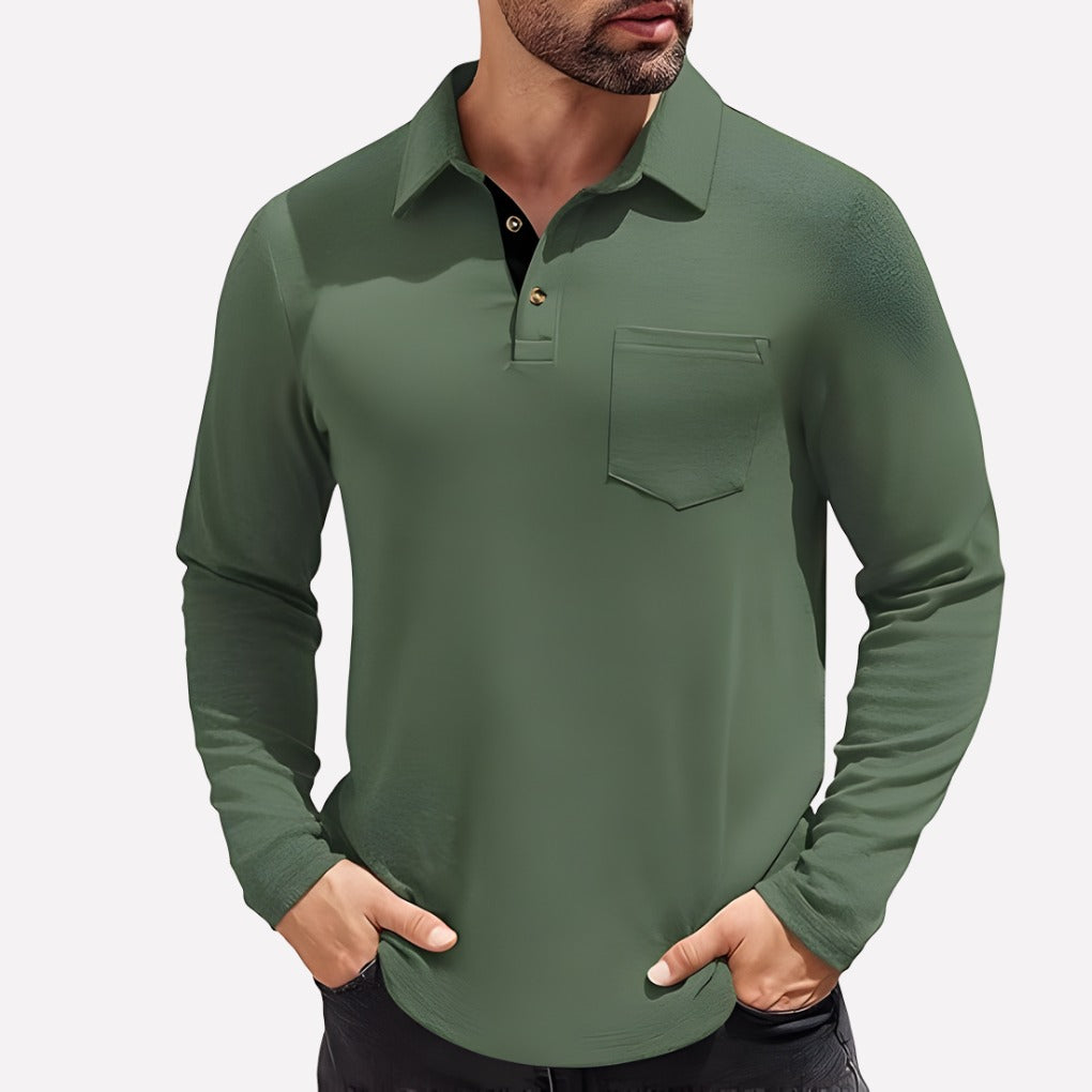 Crew Neck T Shirt - Deep Army Green