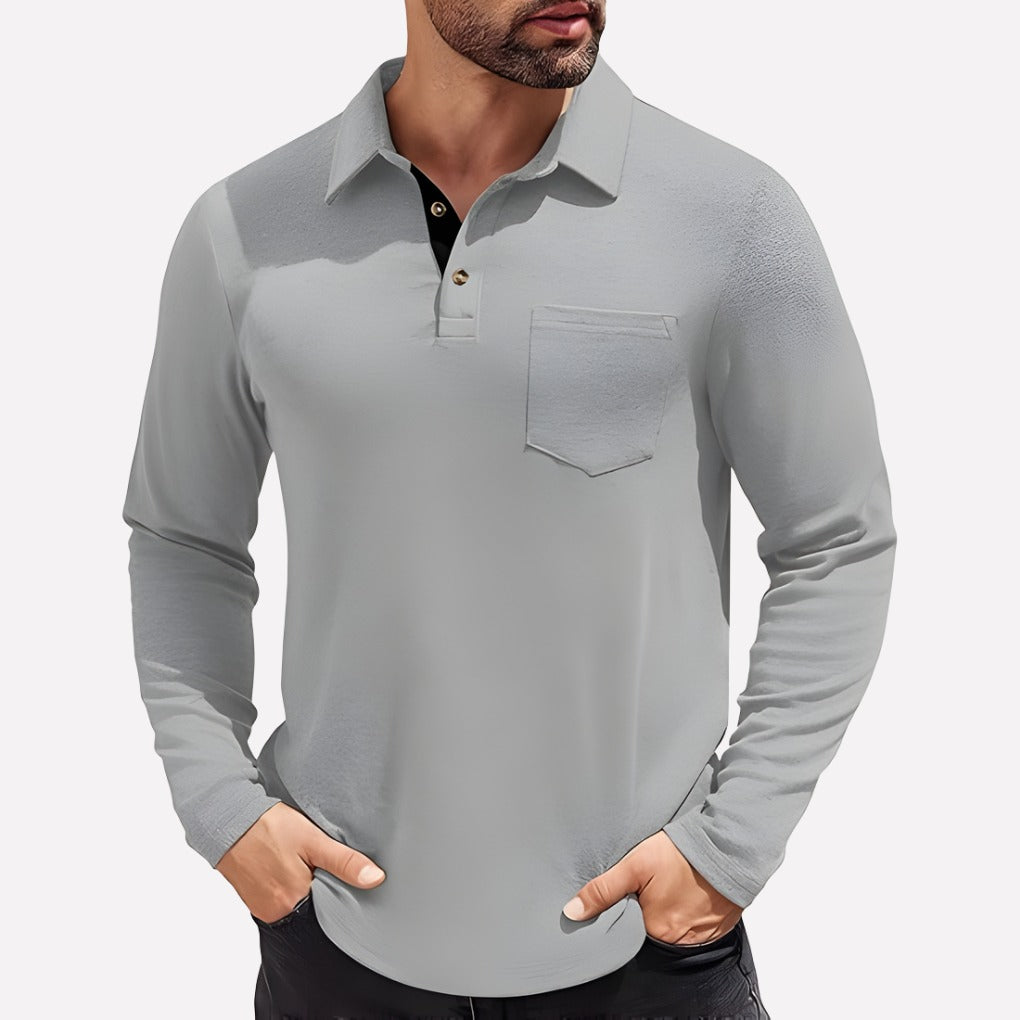 Crew Neck T Shirt - Gray
