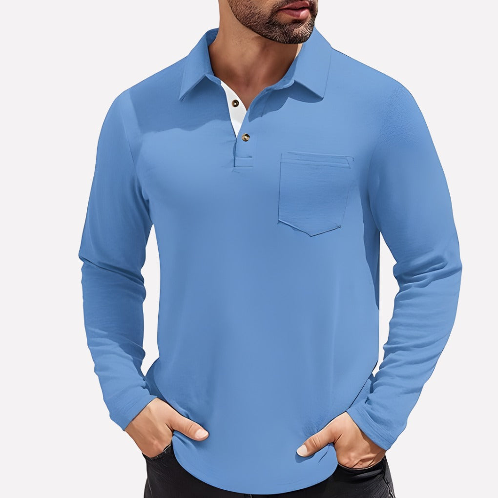 Crew Neck T Shirt - Light Blue