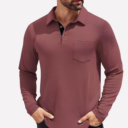 Crew Neck T Shirt - Wine Red