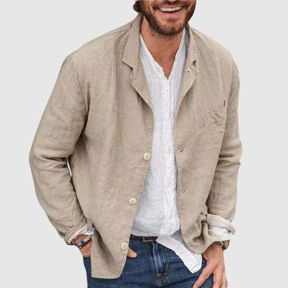 Casual Blazer Jacket - Khaki