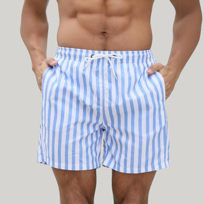 Striped Swim Trunks