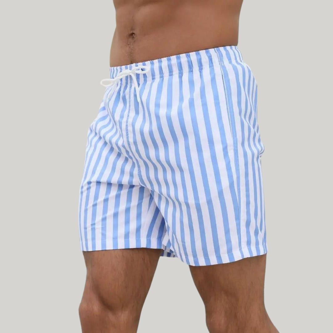 Striped Swim Trunks