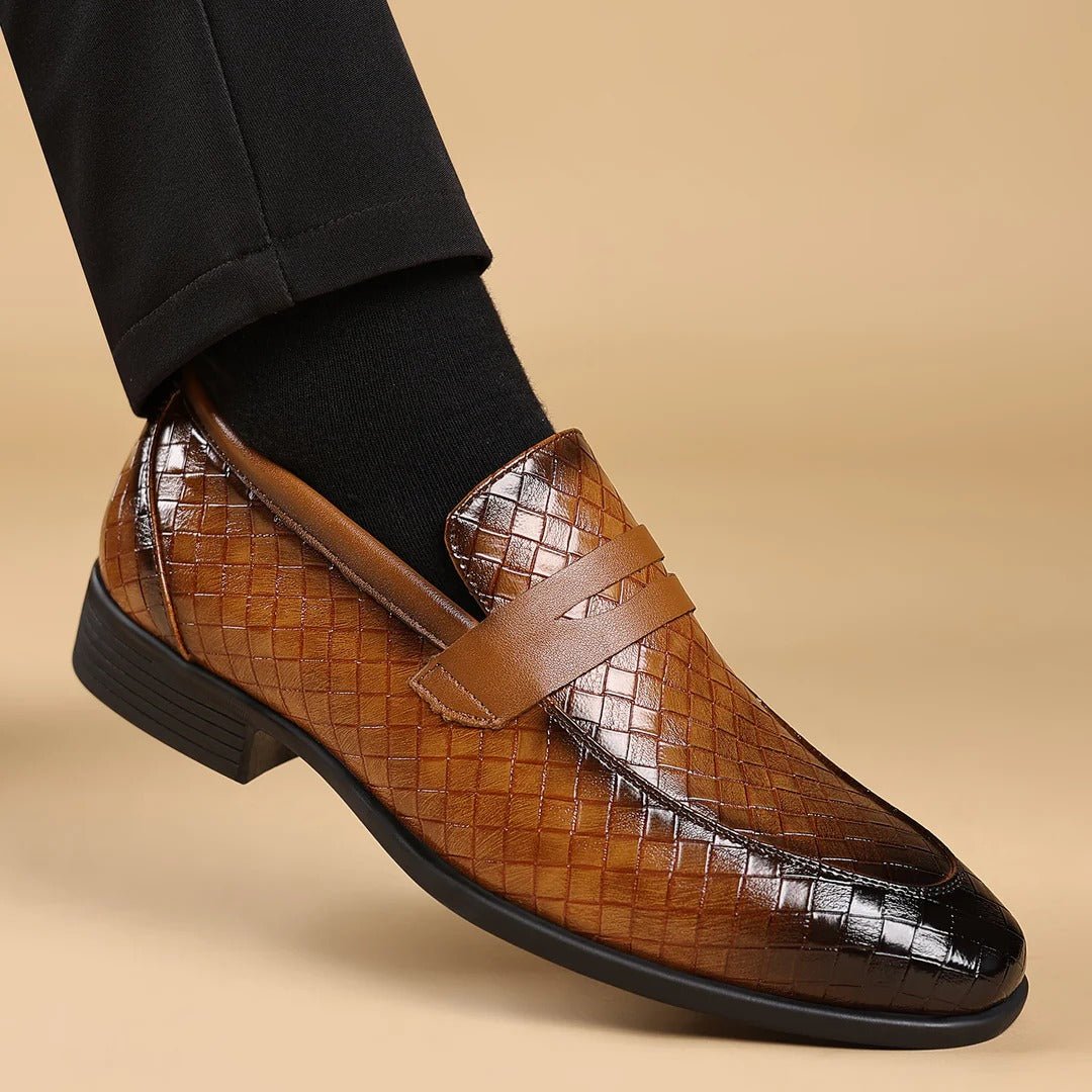 Men's Woven Penny Loafers