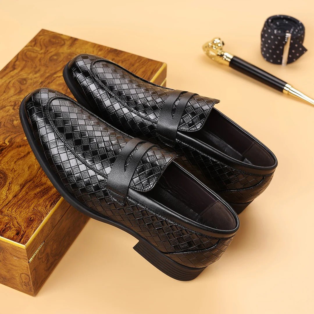 Men's Woven Penny Loafers