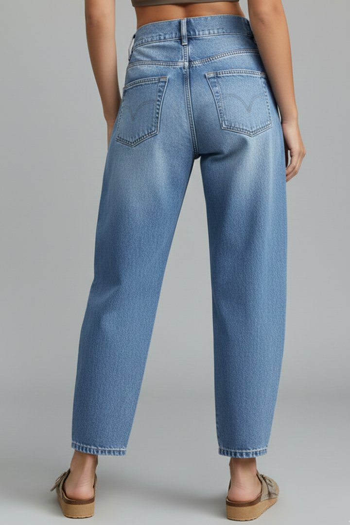 Women's High-Rise Barrel Jeans