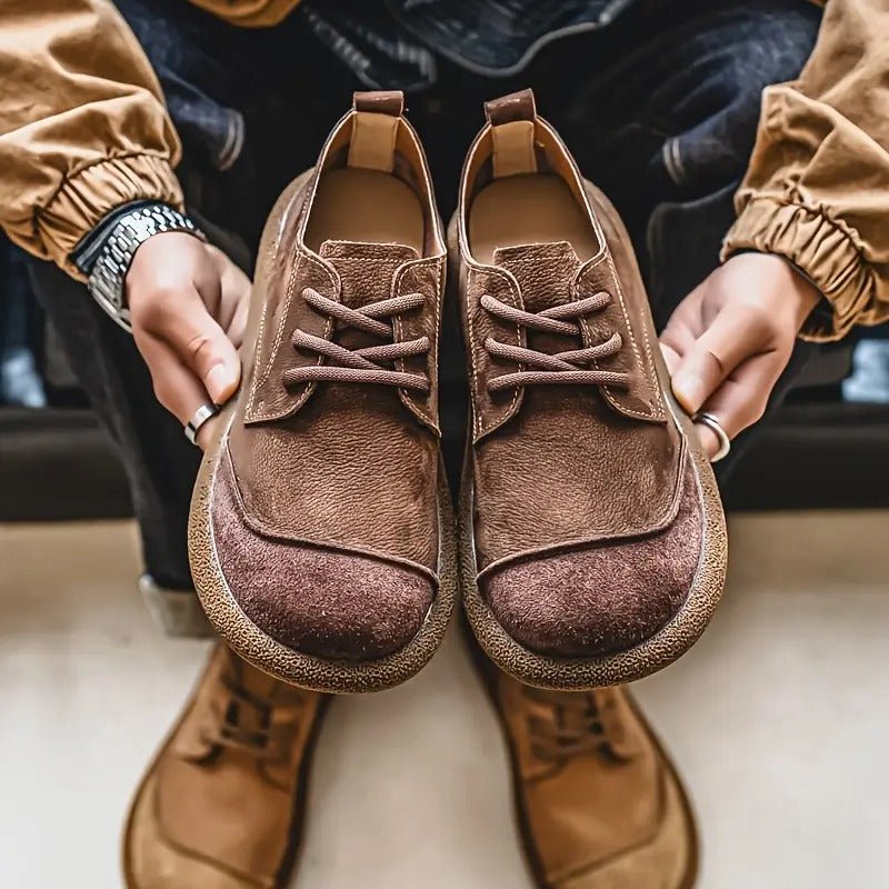 Unisex Leather Derby Shoes