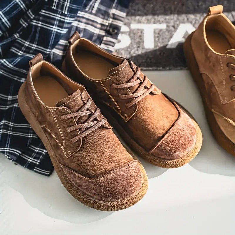 Unisex Leather Derby Shoes