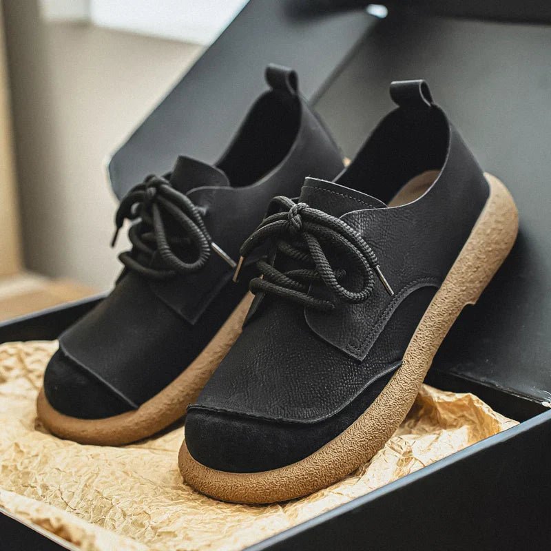 Unisex Leather Derby Shoes