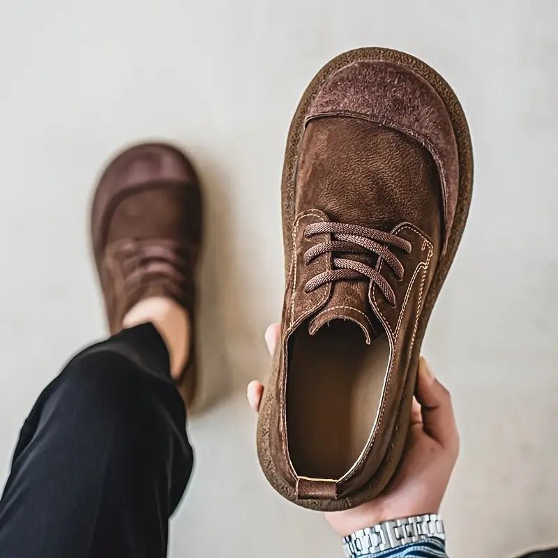 Unisex Leather Derby Shoes