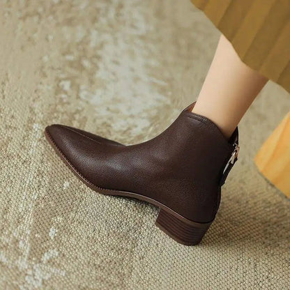 Block Heel Ankle Boots