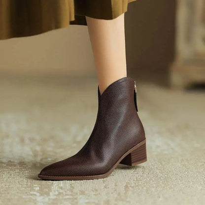 Block Heel Ankle Boots