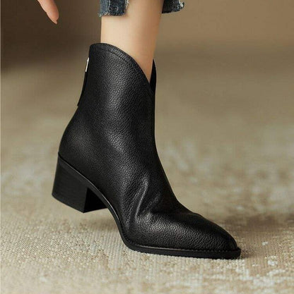 Block Heel Ankle Boots