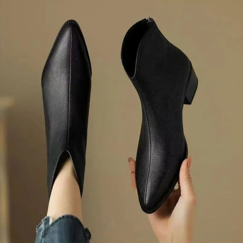Block Heel Ankle Boots