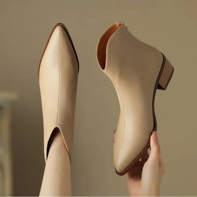 Block Heel Ankle Boots