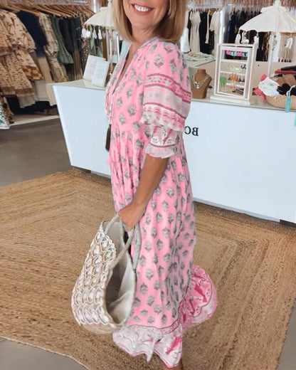 Boho Summer Midi Dress