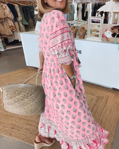 Boho Summer Midi Dress
