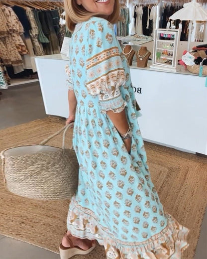 Boho Summer Midi Dress