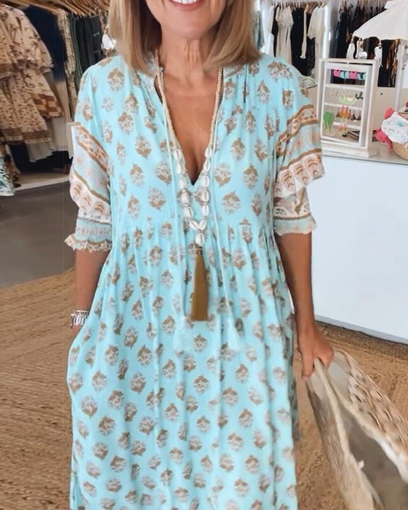 Boho Summer Midi Dress