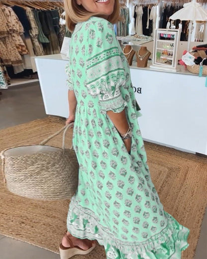 Boho Summer Midi Dress
