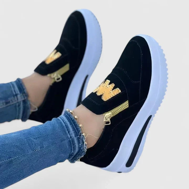 Chunky Platform Sneakers - Black