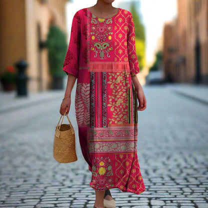 Boho Kaftan Maxi Dress