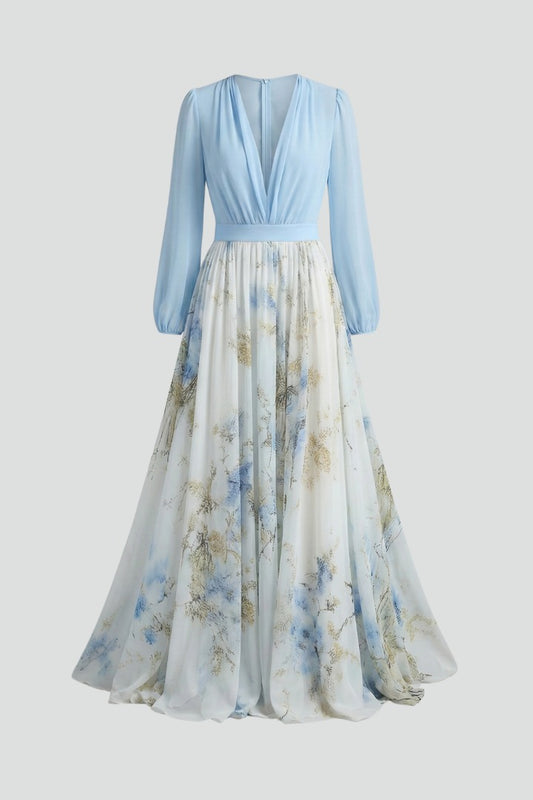 Floral Wedding Guest Maxi Dress