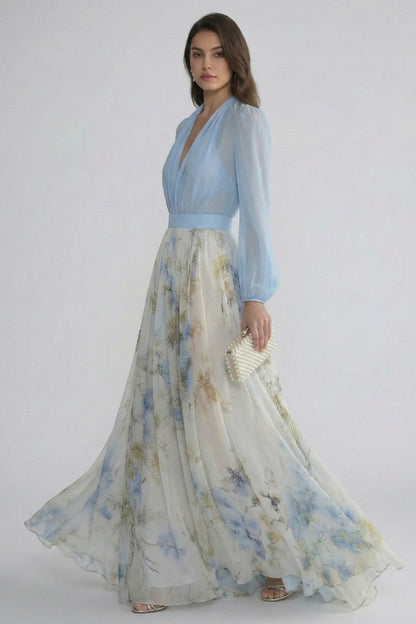 Floral Wedding Guest Maxi Dress