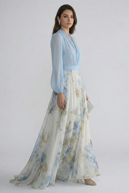 Floral Wedding Guest Maxi Dress