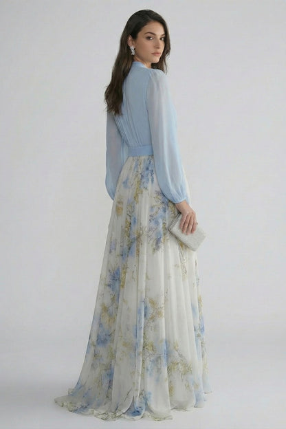 Floral Wedding Guest Maxi Dress