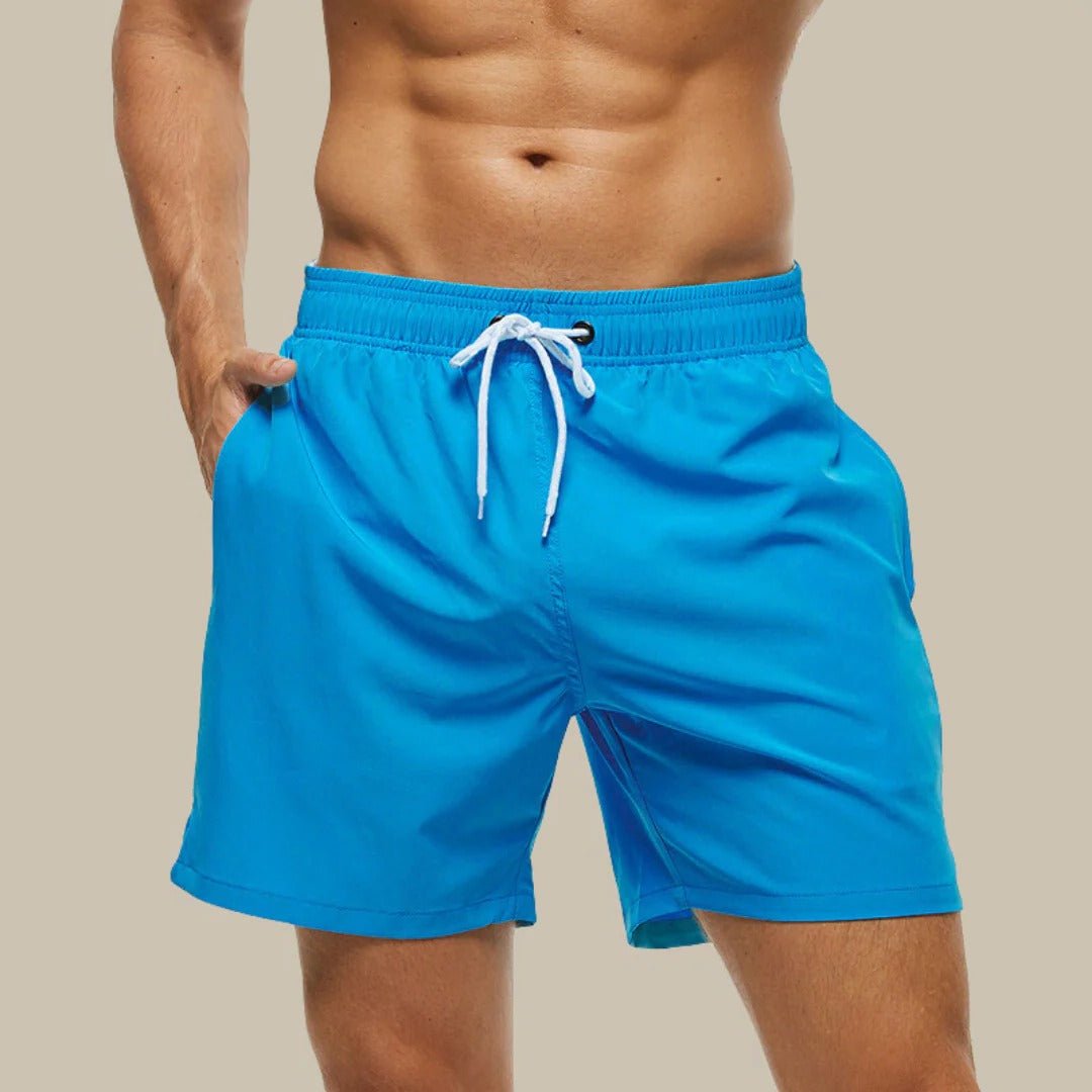 Men's Beach Swim Shorts - Light Blue