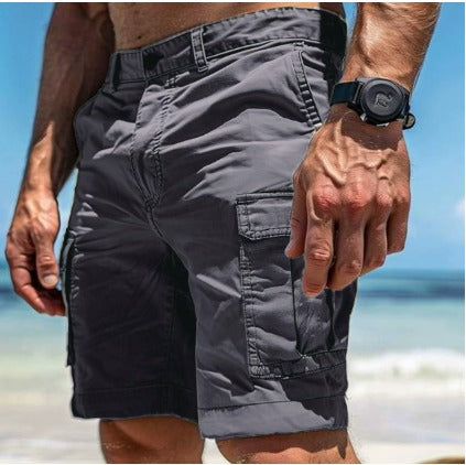 Casual Cargo Shorts - Gray