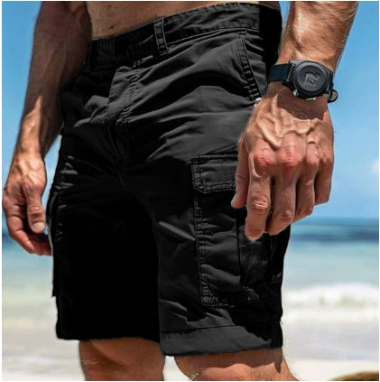 Casual Cargo Shorts - Black