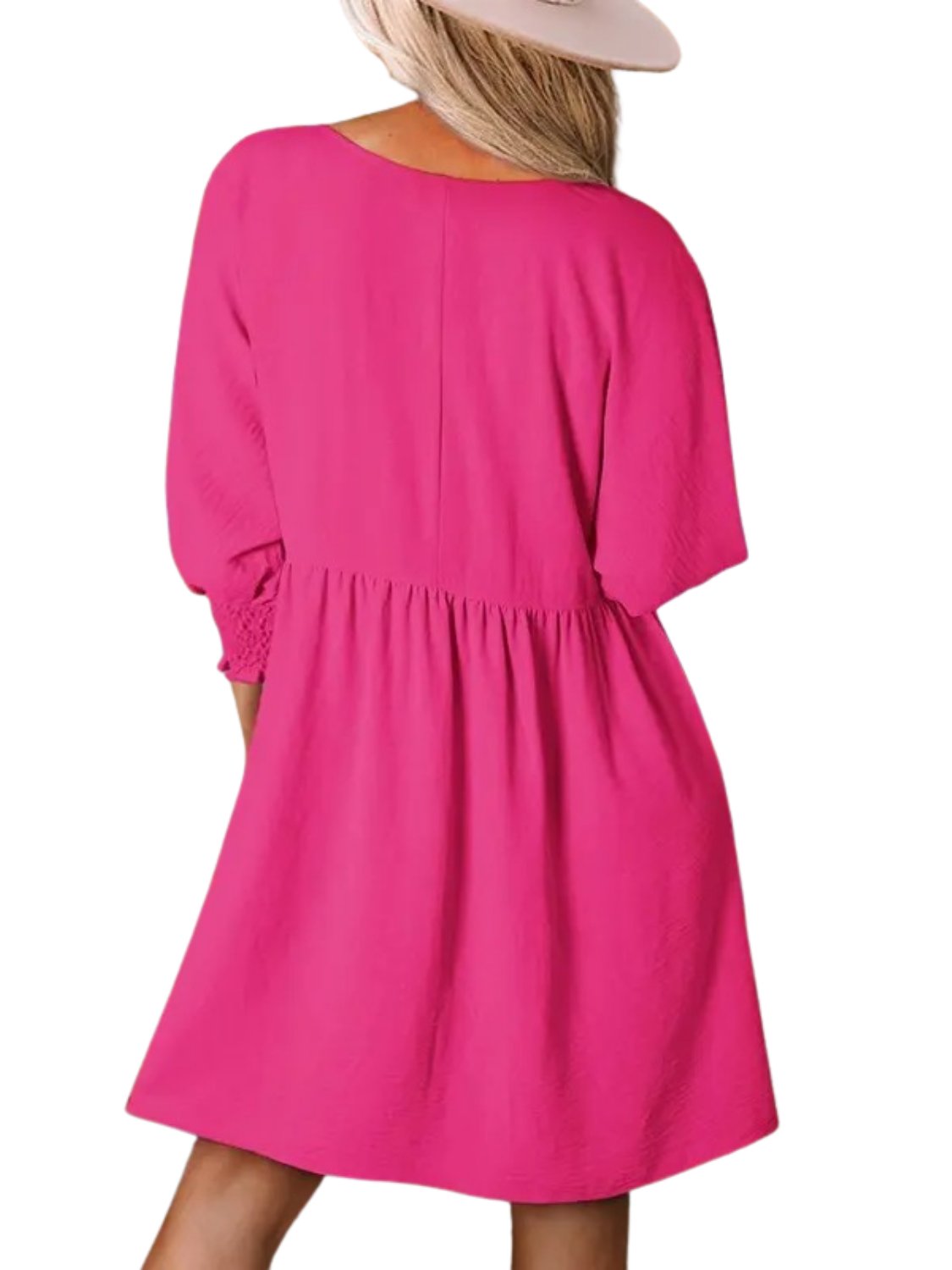 Women's Babydoll Mini Dress - Green