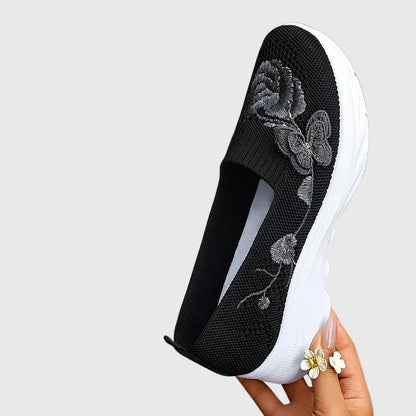 Butterfly Embroidered Sneakers