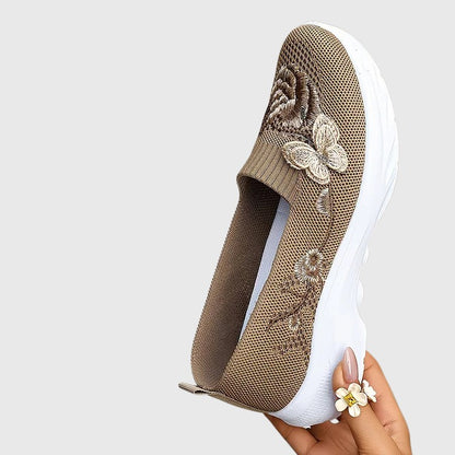 Butterfly Embroidered Sneakers