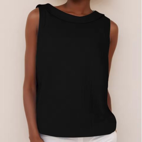 Women's Sleeveless Blouse - black